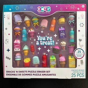 Snack N Sweets Puzzle Eraser Set